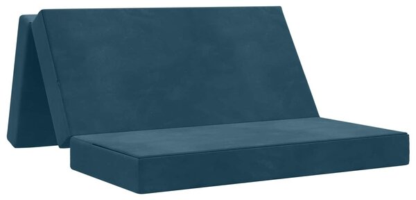 Divano Letto Pieghevole 120 x 67 x 45 cm Blu