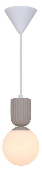 Nordlux Lampada a sospensione in vetro Sadie, dimmerabile, Crema / Ambra, Soggiorno / Sala da pranzo, Ceramica, Scandinavo, Lampada a sospensione