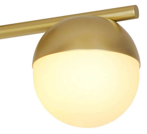 Nordlux Plafoniera di design Contina, dimmerabile, Ottone / Oro, Soggiorno / Sala da pranzo, Metallo, Scandinavo, Plafoniera