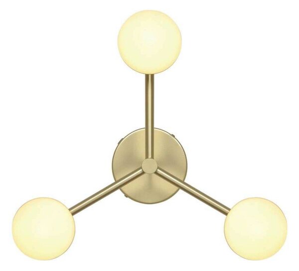 Nordlux Plafoniera di design Contina, dimmerabile, Ottone / Oro, Soggiorno / Sala da pranzo, Metallo, Scandinavo, Plafoniera
