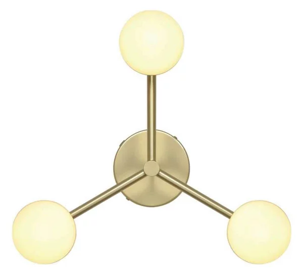 Nordlux Plafoniera di design Contina, dimmerabile, Ottone / Oro, Soggiorno / Sala da pranzo, Metallo, Scandinavo, Plafoniera