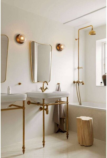 Nuura Aps Applique da parete di design Liila 1 Medium, dimmerabile, Bronzo / Ottone antico, Bagno, Metallo, Design, Applique