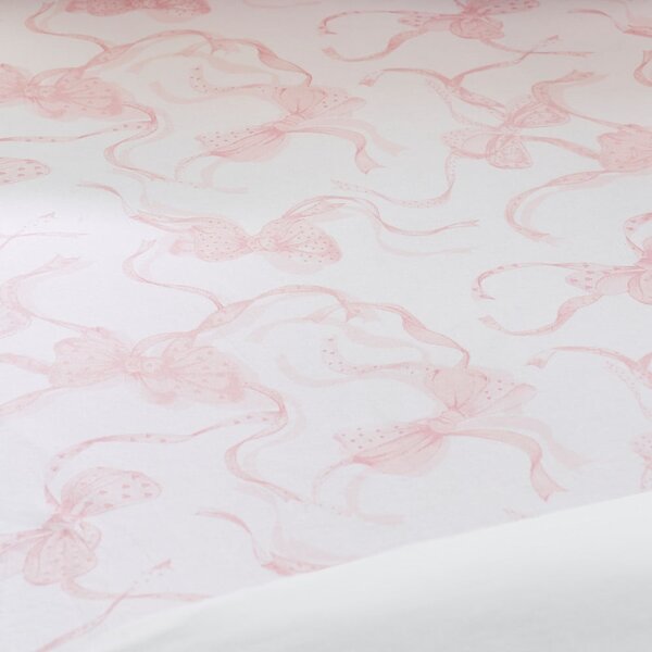 Lenzuolo con angoli bianco e rosa 90x190 cm Bow – Catherine Lansfield