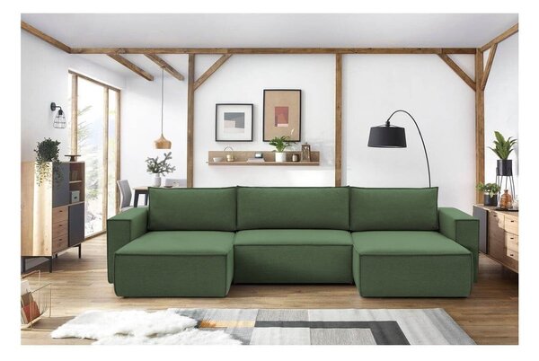 Divano angolare verde (a U) Nihad - Bobochic Paris