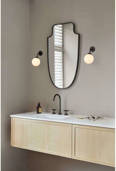 Nuura Aps Applique da parete di design Apiales, dimmerabile, Nero, Soggiorno / Sala da pranzo, Vetro, Scandinavo, Applique