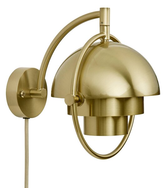 GUBI Applique da parete di design Multi-Lite, dimmerabile, Ottone / Oro, Soggiorno / Sala da pranzo, Ottone, Design, Applique