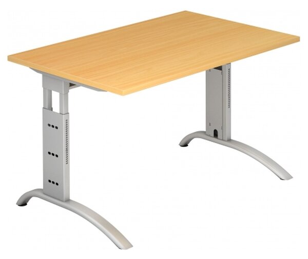 HAMMERBACHER FS12 höhenverstellbarer Schreibtisch buche rechteckig