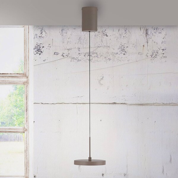 JUST LIGHT. GmbH Lampada LED a sospensione Plata, sabbia, 1 luce, 3.000 K dimmerabile, Marrone / Ruggine, Soggiorno / Sala da pranzo, Metallo, Moderno