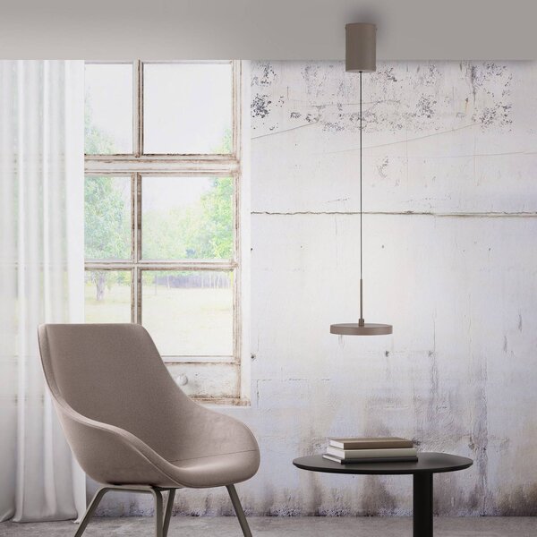 JUST LIGHT. GmbH Lampada LED a sospensione Plata, sabbia, 1 luce, 3.000 K dimmerabile, Marrone / Ruggine, Soggiorno / Sala da pranzo, Metallo, Moderno