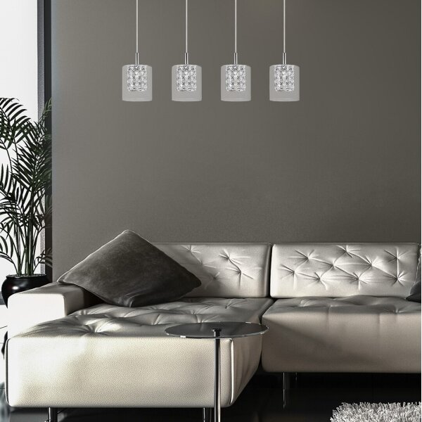 Rabalux 3116 - Lampadario in cristallo su corda DUCHESS 4xG9/40W/230V