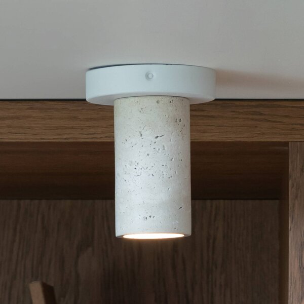 IT´S ABOUT ROMI Plafoniera soffitto Tivoli, Bianco / Opale, Soggiorno / Sala da pranzo, Pietra, Moderno, Plafoniera