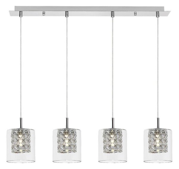 Rabalux 3116 - Lampadario in cristallo su corda DUCHESS 4xG9/40W/230V