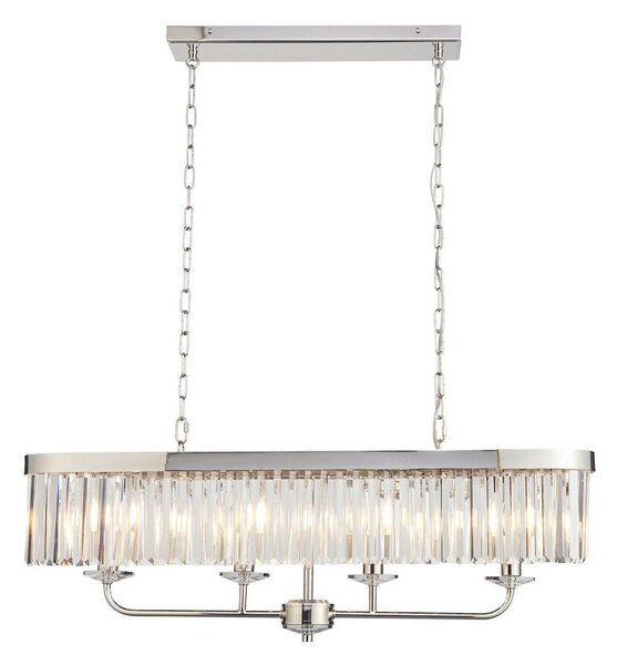 Endon 109058 - Lampadario a catena 4xE14/6W/230V cromo lucido
