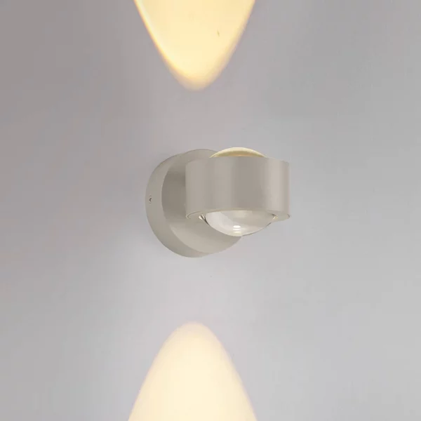 JUST LIGHT. GmbH Applique da parete a LED Chia, dimmerabile, Crema / Ambra, Soggiorno / Sala da pranzo, Metallo, Moderno, Applique a LED