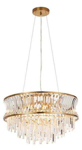 Endon 107785 - Lampadario sospeso a cavo 9x E14/6W/230V, ottone