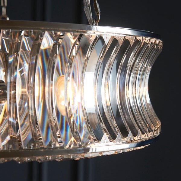Endon 104528 - Lampadario con catena 6xE14/6W/230V cromo lucido
