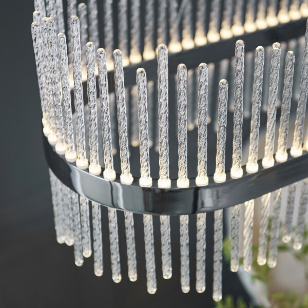 Endon 107109 - Lampadario LED a sospensione con cavo, 47W, 230V, 3000K, cromo lucido