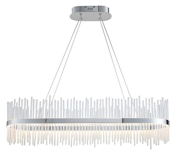 Endon 107109 - Lampadario LED a sospensione con cavo, 47W, 230V, 3000K, cromo lucido