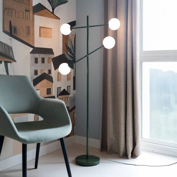 IT´S ABOUT ROMI Lampada da terra Copenhagen, dimmerabile, Verde, Soggiorno / Sala da pranzo, Moderno, Lampada da terra