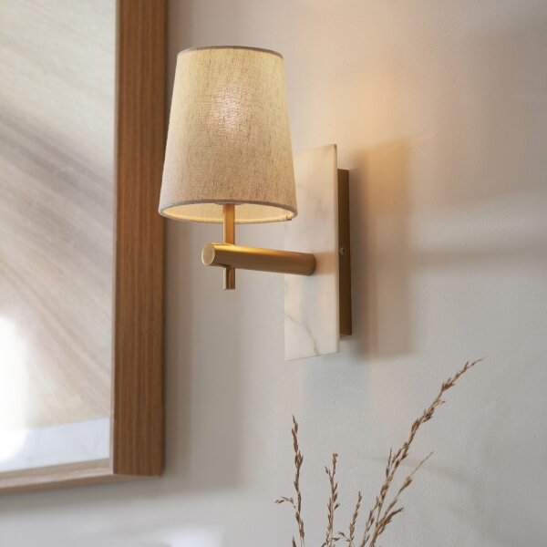 Endon 114200 - Lampada da parete 1xE14/7W/230V beige/oro