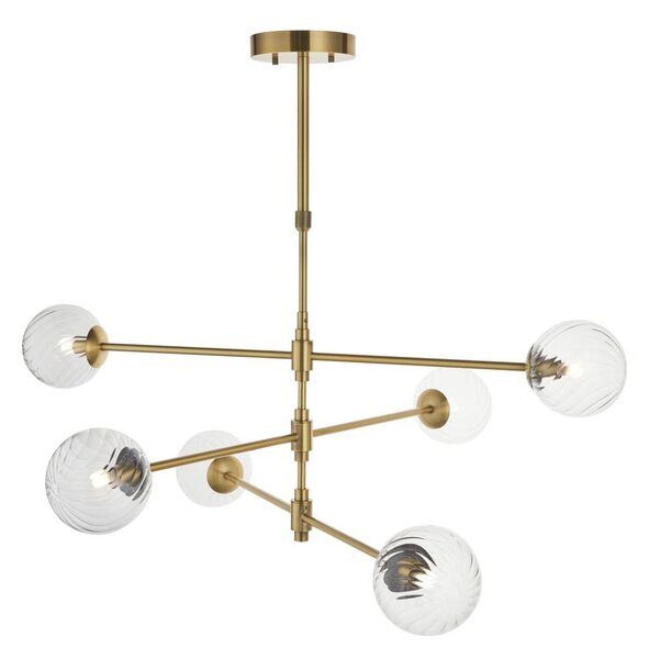 Endon 114039 - Lampadario a stelo 6xG9/3,2W/230V dorato