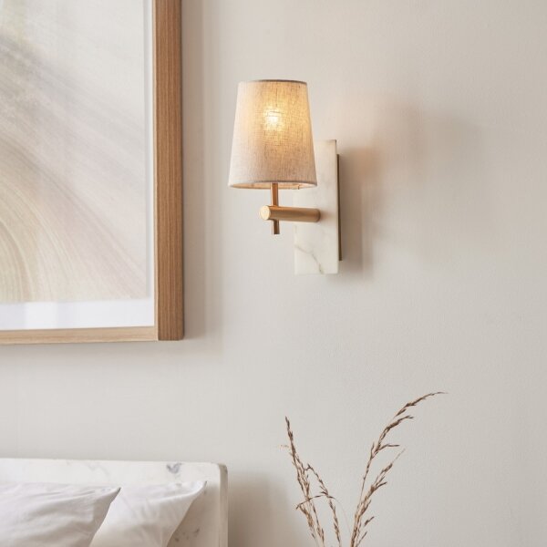 Endon 114200 - Lampada da parete 1xE14/7W/230V beige/oro