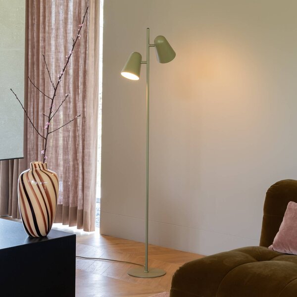 IT´S ABOUT ROMI Lampada da terra Salamanca, Verde, Soggiorno / Sala da pranzo, Metallo, Moderno, Lampada da terra