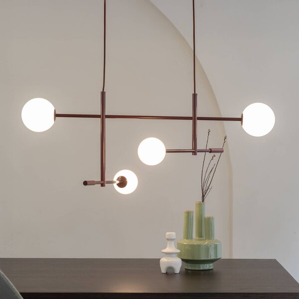 IT´S ABOUT ROMI Lampada a sospensione Copenhagen, Rosso, Soggiorno / Sala da pranzo, Metallo, Lampada a sospensione