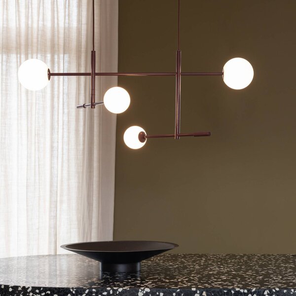 IT´S ABOUT ROMI Lampada a sospensione Copenhagen, Rosso, Soggiorno / Sala da pranzo, Metallo, Lampada a sospensione