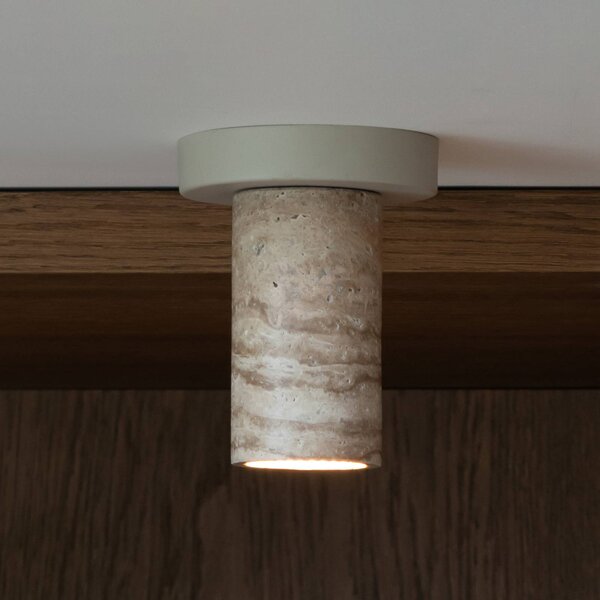 IT´S ABOUT ROMI Plafoniera soffitto Tivoli, Crema / Ambra, Soggiorno / Sala da pranzo, Pietra, Moderno, Plafoniera