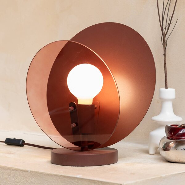 IT´S ABOUT ROMI Lampada da tavolo Toledo, Marrone / Ruggine, Camera da letto, Vetro, Moderno, Lampada da tavolo