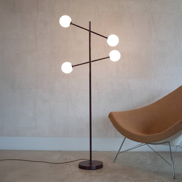 IT´S ABOUT ROMI Lampada da terra Copenhagen, dimmerabile, Rosso, Soggiorno / Sala da pranzo, Moderno, Lampada da terra