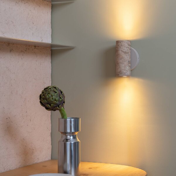 IT´S ABOUT ROMI Applique da parete Tivoli, Crema / Ambra, Soggiorno / Sala da pranzo, Pietra, Design, Applique