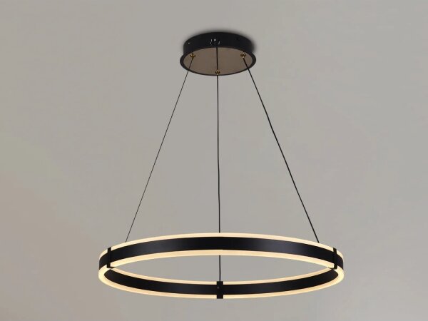 Brilagi-LED Lampada a sospensione dimmerabile su cavo CIRCLE LED/85W/230V 3000-6500K nero + telecomando