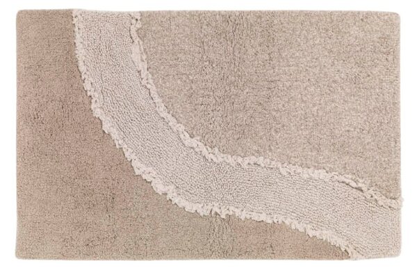 Tappeto D'arredo In Cotone Ankara 50x80 Carrara Moderno Sabbia Caleffi