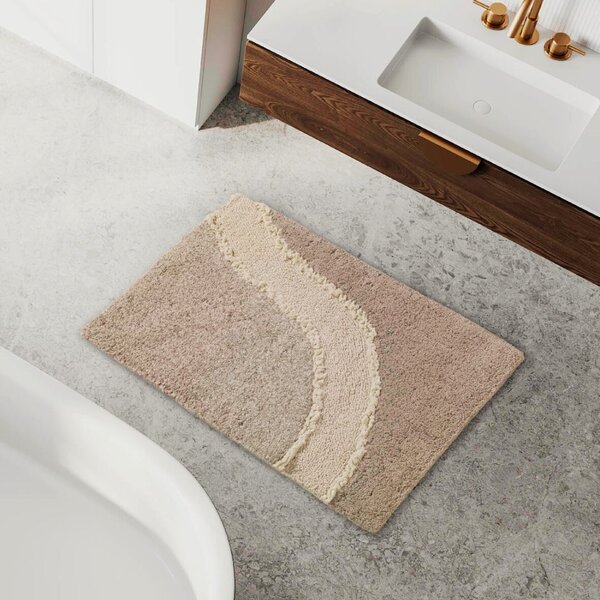 Tappeto D'arredo In Cotone Ankara 50x80 Carrara Moderno Sabbia Caleffi