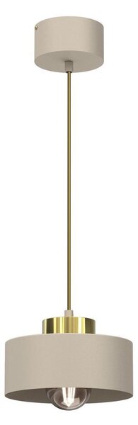 Lampadario su filo MARTI 1xE27/15W/230V beige/oro