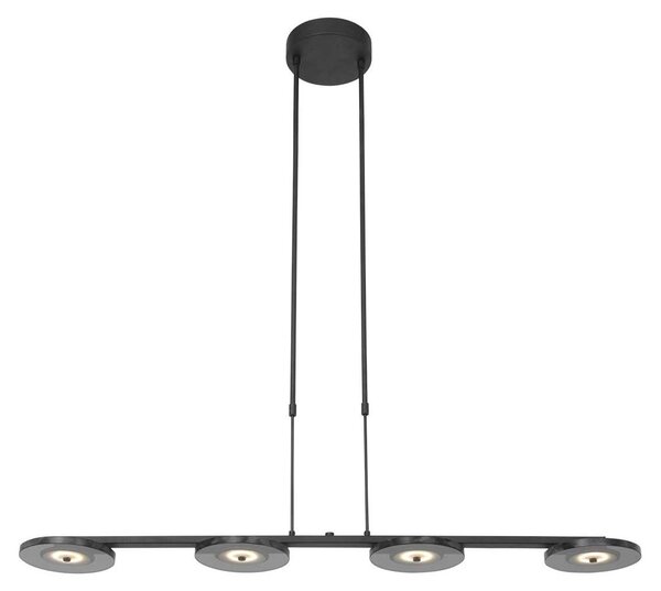 Lampada a sospensione - nero - Turound - vetro metallo - lampada di design - LED - 3512ZW - Steinhauer Exclusive