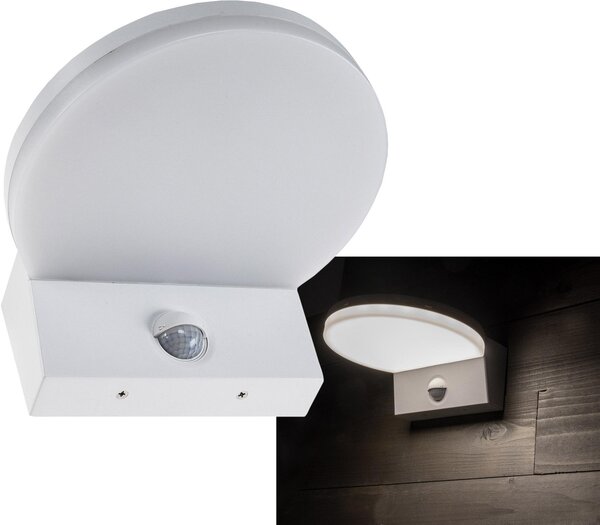 Applique LED 'TORTUGUERO' IP65, 15W, 1569lm, rilevatore di movimento