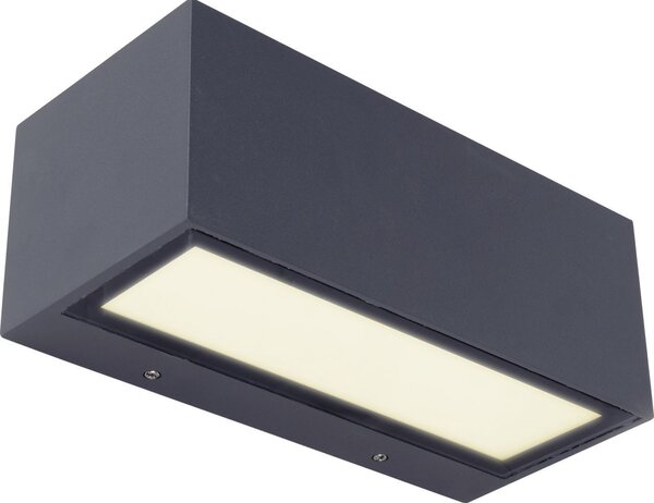 ECO-LIGHT Lutec LED applique da esterno GEMINI 21W 1230lm antracite IP54 3000K