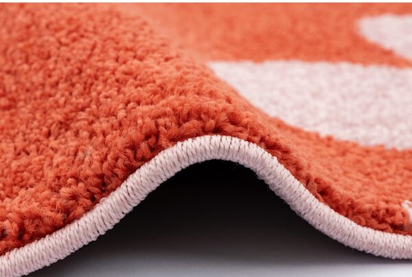 Tappeto per bambini rosso e rosa 80x150 cm Lolly Coral – FD