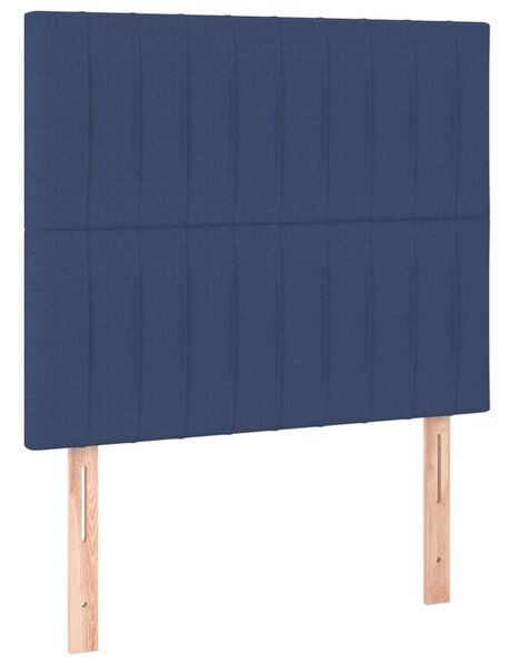 Testiera Blu 80x5x118/128 cm Tessuto