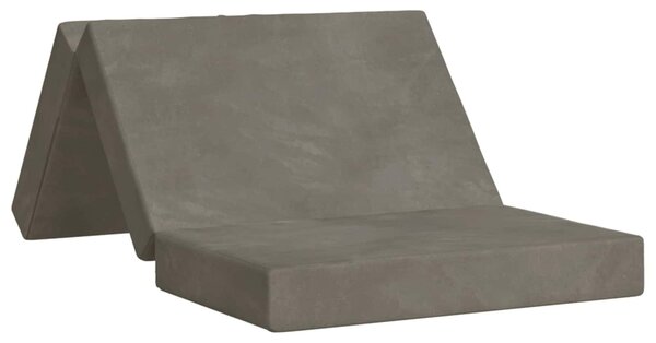 Divano Letto Pieghevole 80 x 67 x 45 cm Grigio Chiaro