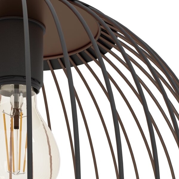 Eglo 901868 - Lampada a sospensione con cavo ALMANZORA 1xE27/60W/230V nera