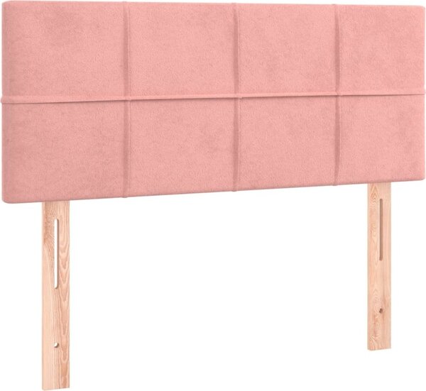 Testiera Rosa 80x5x78/88 cm in Velluto