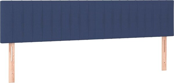 Testiera Blu 160x5x78/88 cm in Tessuto