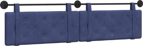 Testiera sospesa Blu Polizia Velluto