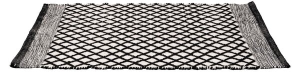 Tappetino per il bagno bianco e nero in plastica riciclata 50x80 cm Tara – Wenko