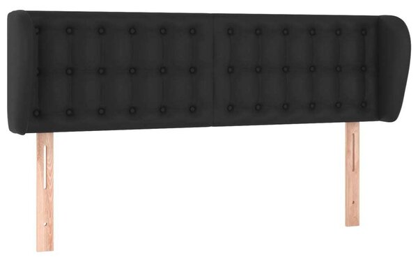 Testiera ad Orecchio Nera 147x23x78/88 cm in Pelle finta
