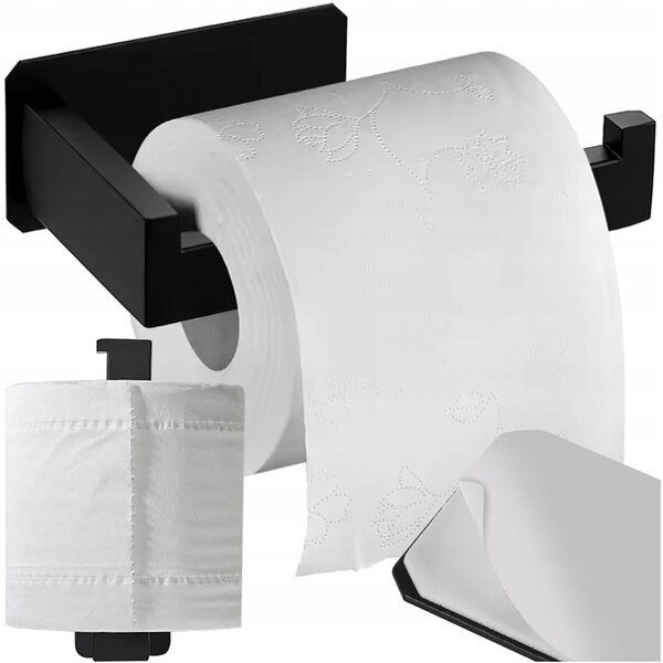 Porta Carta Igienica Da Parete Porta Rotolo Carta Igienica Da Bagno Sus304 Acciaio Inossidabile Nero Opaco Porta Rotolo Carta Igienica A2572dg Bk Nero Opaco 86324903